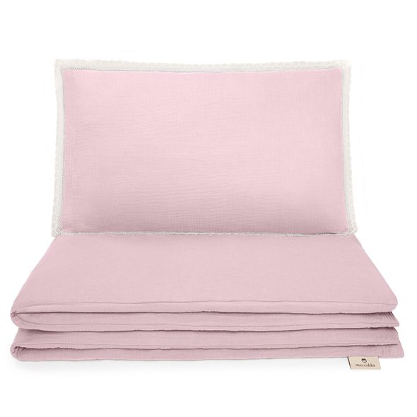 MACESHKA MUŠELÍNOVÉ POVLEČENÍ NATURE S OZDOBNÝM OKRAJEM - POVLEČENÍ DO POSTÝLKY - SPINKÁNÍ