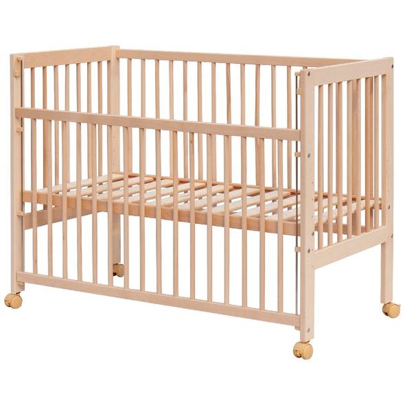 SCARLETT DĚTSKÁ POSTÝLKA SCARLETT PERTA - ECO PŘÍRODNÍ (BUK) - STAHOVACÍ BOČNICE - 120 X 60 CM - DŘEVĚNÉ POSTÝLKY - SPINKÁNÍ