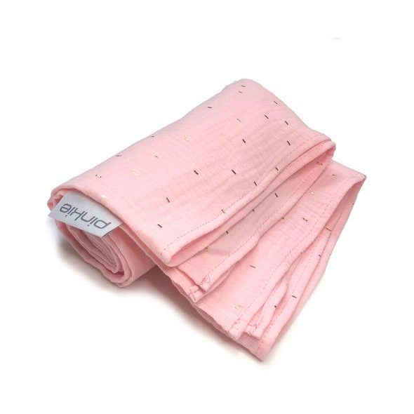 PINKIE VELKÁ PLENA PINKIE MUSLIN LIGHT PINK - LÁTKOVÉ PLENY ALL IN ONE - PŘEBALOVÁNÍ