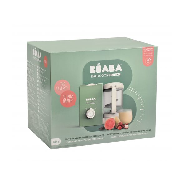 BEABA PARNÍ VAŘIČ + MIXÉR BABYCOOK EXPRESS SAGE GREEN - KUCHYŇSKÉ PŘÍSTROJE - KRMENÍ