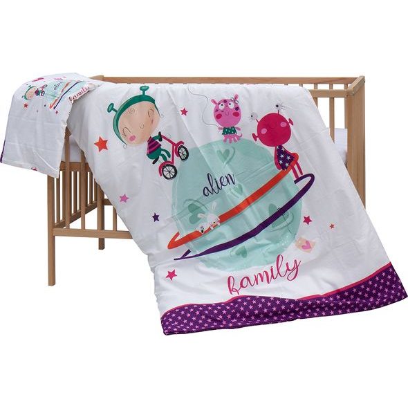 SCARLETT DĚTSKÁ POSTÝLKA S KOMPLETNÍ VÝBAVOU SCARLETT 120 X 60 CM - MOLY - DŘEVĚNÉ POSTÝLKY - SPINKÁNÍ