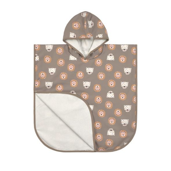 LÄSSIG SPLASH BEACH PONCHO WILD CATS CHOCO - OSUŠKY A DĚTSKÉ ŽUPANY - KOUPÁNÍ A ZDRAVÍ