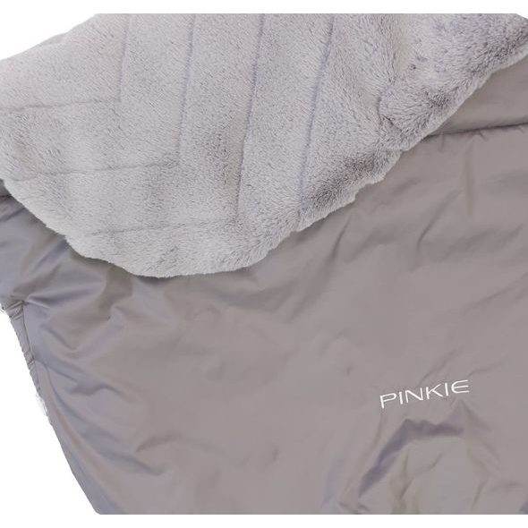 PINKIE ZATEPLENÁ STAHOVACÍ DEKA PINKIE FUR GREY - NÁNOŽNÍKY - KOČÁRKY A PŘÍSLUŠENSTVÍ