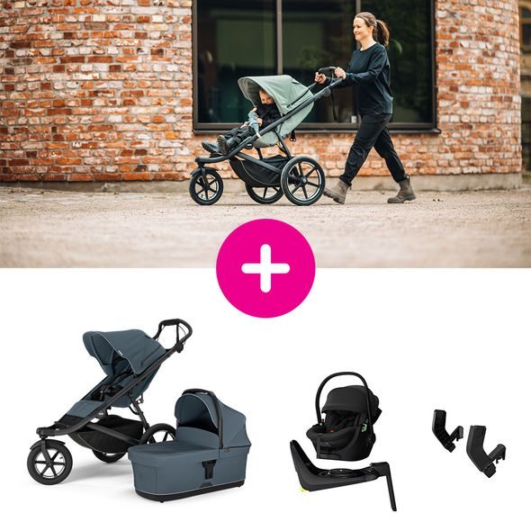 THULE URBAN GLIDE 3 + KORBA + AUTOSEDAČKA MAPLE + ZÁKLADNA ALFI + ADAPTÉRY - TROJKOMBINACE - KOČÁRKY A PŘÍSLUŠENSTVÍ