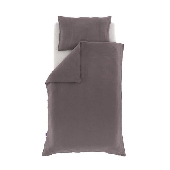 TRÄUMELAND POVLEČENÍ MUSSELIN 100/135 + 40/60 SCHOKOPFLAUME - POVLEČENÍ DO POSTÝLKY - SPINKÁNÍ