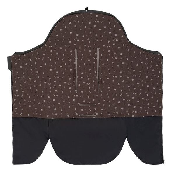 EMITEX FUSAK 2V1 COCOON SOFTSHELL BROWN HEART - FUSAKY DO KOČÁRKU - KOČÁRKY A PŘÍSLUŠENSTVÍ