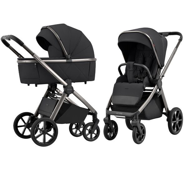 CARRELLO OMEGA 2V1 ABSOLUTE BLACK - DVOJKOMBINACE - KOČÁRKY A PŘÍSLUŠENSTVÍ