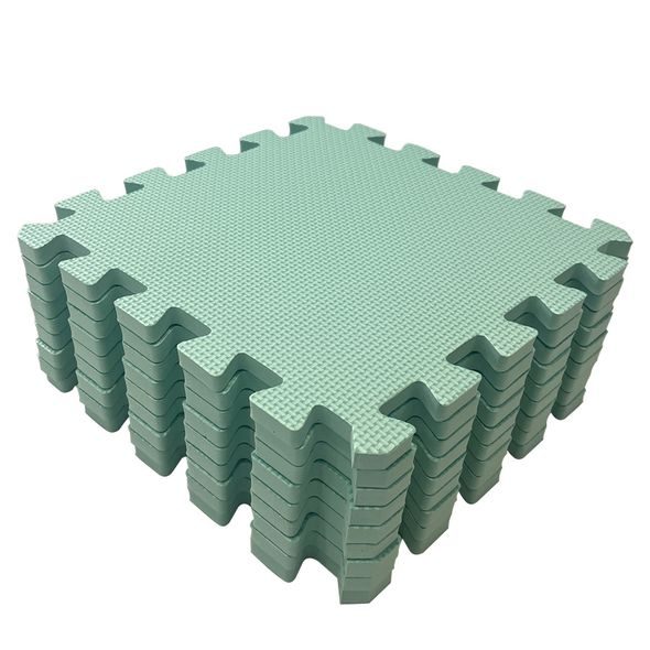 RIALTO BABY HRACÍ PODLOŽKA PUZZLE LIGHT GREEN 90X90 CM - HRACÍ PODLOŽKY NA ZEM - SPINKÁNÍ