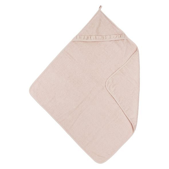 MEYCO OSUŠKA S KAPUCÍ RUFFLE 80X80 - SOFT PINK - OSUŠKY A DĚTSKÉ ŽUPANY - KOUPÁNÍ A ZDRAVÍ