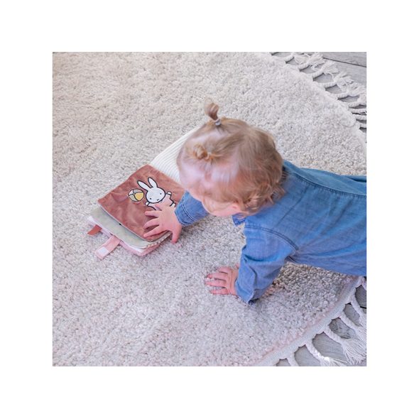 LITTLE DUTCH TEXTILNÍ KNÍŽKA S AKTIVITAMI KRÁLÍČEK MIFFY FLUFFY PINK - KNÍŽKY PRO NEJMENŠÍ - PRO DĚTI