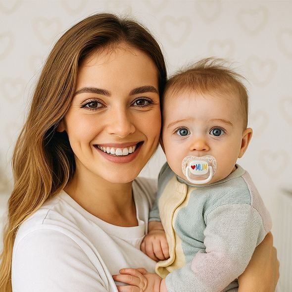 CANPOL BABIES DUDLÍK SVÍTÍCÍ SILIKONOVÝ SYMETRICKÝ LOVE MUM&DAD 6-18M 2KS - ŠIDÍTKA A DOPLŇKY - KRMENÍ