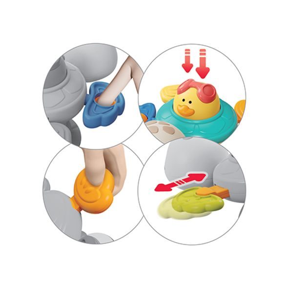 BABYONO HRAČKA SENZORICKÁ S PŘÍSAVKOU ŽELVA TURTLE 6M+ - SENZORICKÉ HRAČKY - PRO DĚTI