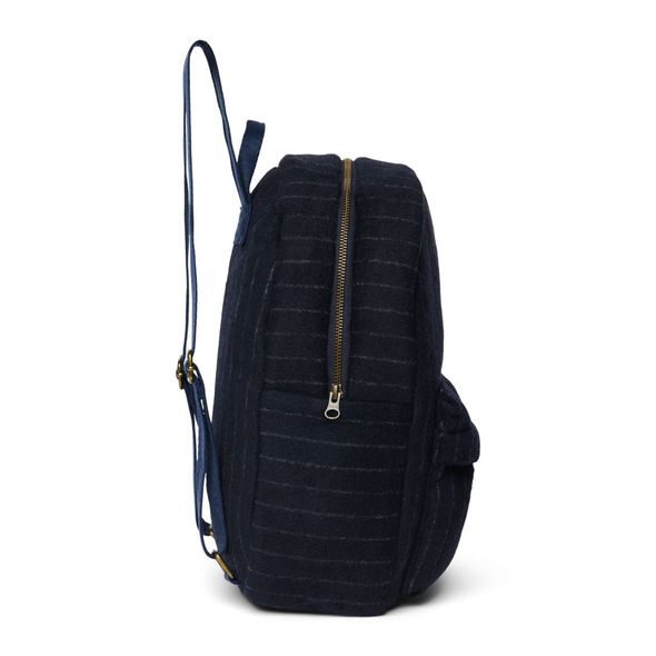 STUDIO NOOS FLANNEL CHALKSTRIPE MIDI BACKPACK - BATŮŽEK DARK BLUE - BATOHY A TAŠKY - PRO DĚTI