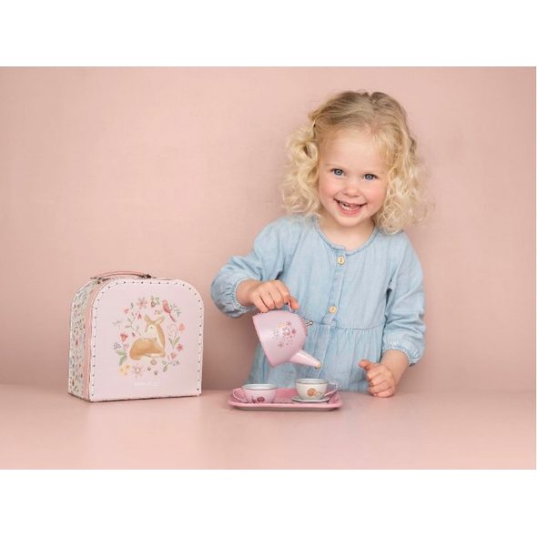 LITTLE DUTCH ČAJOVÝ SET V KUFŘÍKU FAIRY GARDEN - KUCHYŇKY A VAŘENÍ - PRO DĚTI