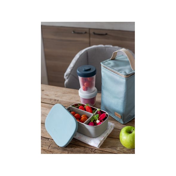 BEABA SVAČINOVÝ BOX NEREZ VELVET GREY / BALTIC BLUE - KRABIČKY NA SVAČINU - KRMENÍ