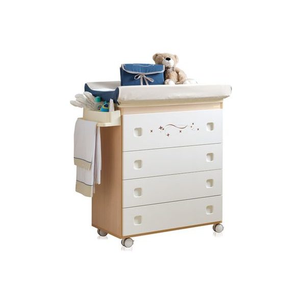 MICUNA PŘEBALOVACÍ KOMODA UNIVERS SIENA GREY/OFF WHITE - VÝPRODEJ - OUTLET