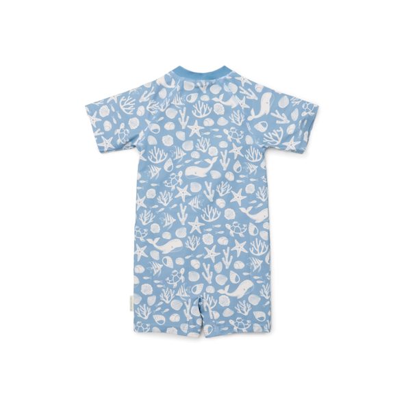 LITTLE DUTCH PLAVKY KRÁTKÝ RUKÁV OCEAN SEA LIFE BLUE VEL. 74/82 - KOJENECKÉ PLAVKY - KOUPÁNÍ A ZDRAVÍ