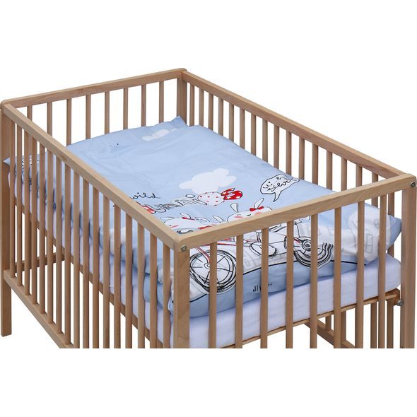 SCARLETT DĚTSKÁ POSTÝLKA S KOMPLETNÍ VÝBAVOU SCARLETT 120 X 60 CM - ULY - DŘEVĚNÉ POSTÝLKY - SPINKÁNÍ