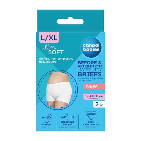 CANPOL BABIES TĚHOTENSKÉ A POPORODNÍ KALHOTKY 2V1 L/XL 2KS - POPORODNÍ KALHOTKY - PRO MAMINKY