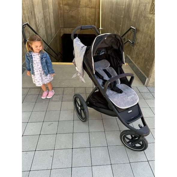 PINKIE LETNÍ PODLOŽKA DO KOČÁRKU BAMBOO GREY - PODLOŽKY DO KOČÁRKU - KOČÁRKY A PŘÍSLUŠENSTVÍ