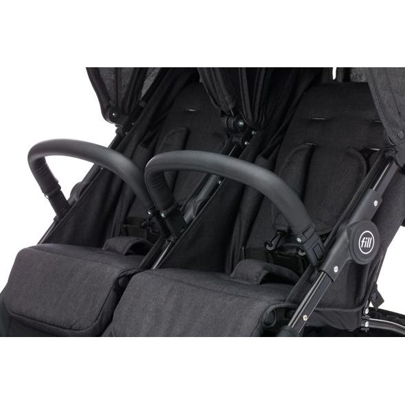 FILLIKID KOČÁREK PRO DVOJČATA DUO BLACK MELANGE - KOČÁRKY PRO DVOJČATA - KOČÁRKY A PŘÍSLUŠENSTVÍ