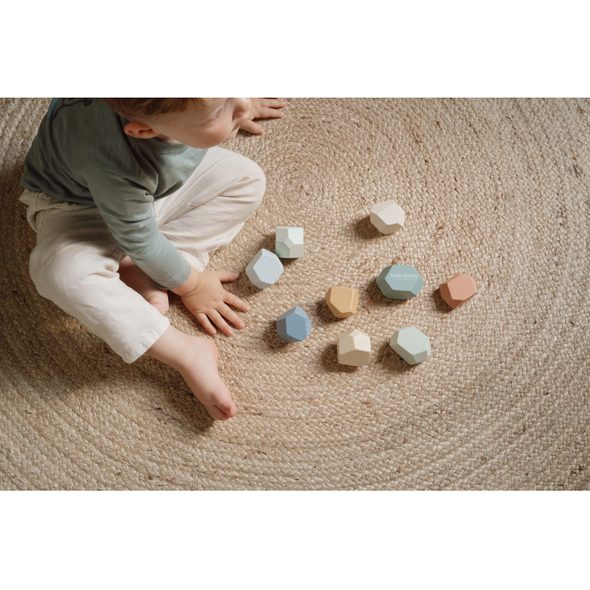 LITTLE DUTCH STOHOVACÍ KAMENY DŘEVĚNÉ FOREST FRIENDS - MOTORICKÉ A HRY - PRO DĚTI