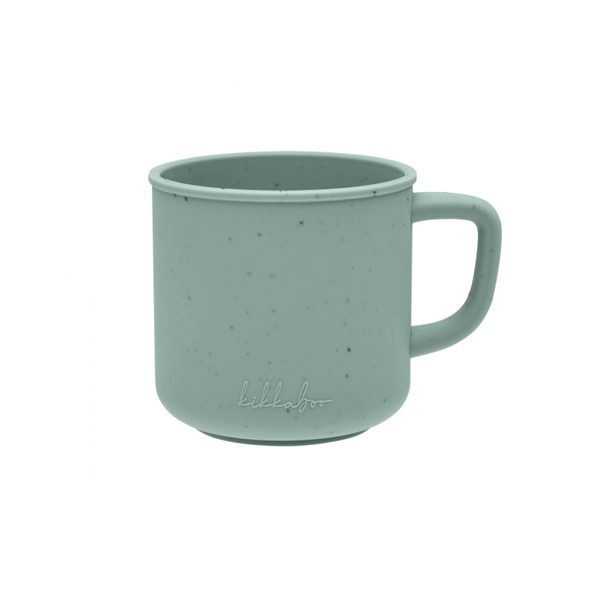 KIKKABOO HRNEK PLATINUM SILICONE SAGE - DĚTSKÉ HRNEČKY - KRMENÍ