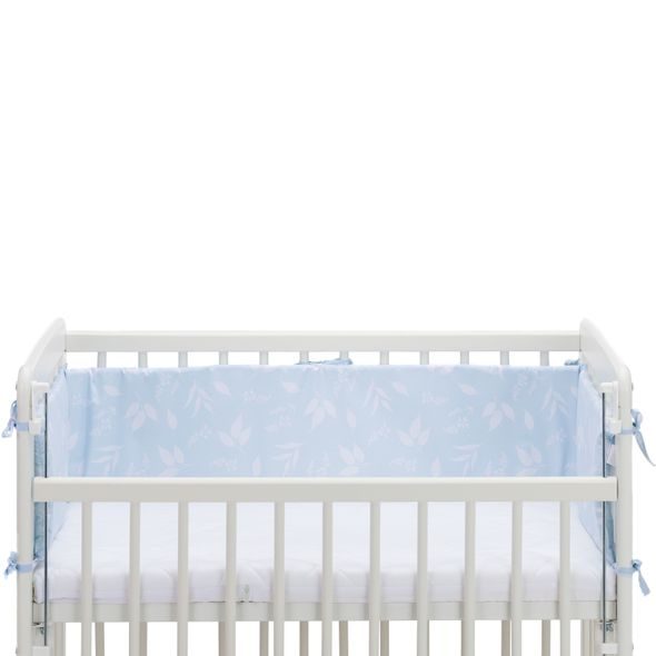 FILLIKID LOŽNÍ SOUPRAVA LUXE LEAVES LIGHT BLUE + MATRACE - MANTINELY - SPINKÁNÍ