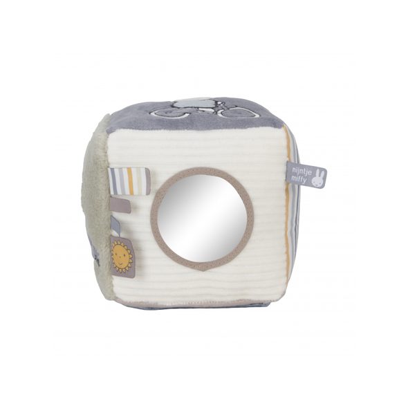 LITTLE DUTCH KOSTKA TEXTILNÍ KRÁLÍČEK MIFFY FLUFFY GREEN - SENZORICKÉ HRAČKY - PRO DĚTI