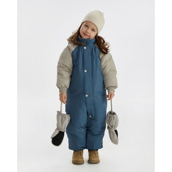 LEOKID ZIMNÍ KOMBINÉZA COLOR BLOCK SALT BLUE VEL. 18 - 24 MĚSÍCŮ (VEL. 86) - ZIMNÍ KOMBINÉZY - PRO DĚTI