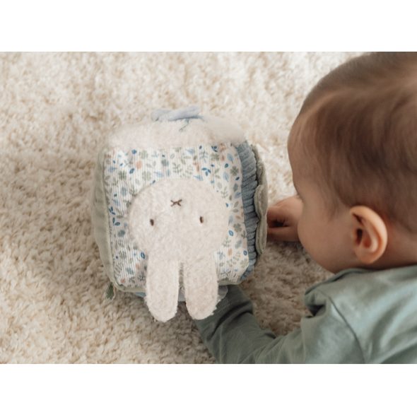 LITTLE DUTCH KOSTKA TEXTILNÍ S AKTIVITAMI KRÁLÍČEK MIFFY LUCKY LEAVES - MIFFY - PRO DĚTI