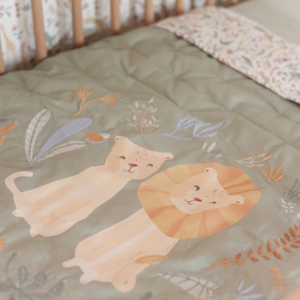 LITTLE DUTCH DEKA 70X100 CM GREEN SAFARI WONDERS - DĚTSKÉ DEKY PRO MIMINKA - SPINKÁNÍ