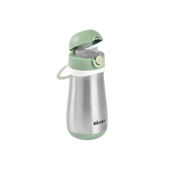 BEABA HRNEK TERMOIZOLAČNÍ NEREZ 350ML SAGE GREEN - TERMOOBALY A TERMOSKY - KRMENÍ