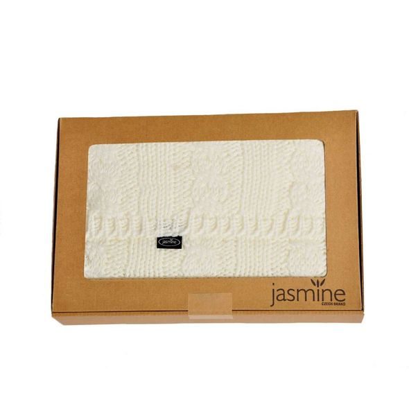 JASMINE PLETENÁ DEKA JASMINE WHITE - DĚTSKÉ DEKY PRO MIMINKA - SPINKÁNÍ