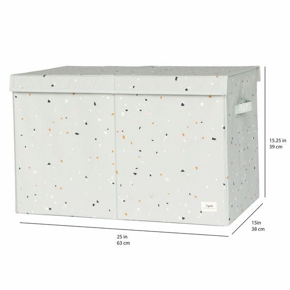 3 SPROUTS TRUHLA NA HRAČKY RECYCLED TERRAZZO/GREEN - BOXY NA HRAČKY - SPINKÁNÍ