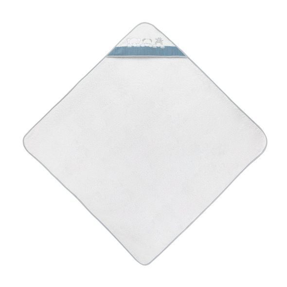 INTERBABY OSUŠKA FROTÉ TŘI ZVÍŘÁTKA BÍLO/PETROLEJOVÁ - OSUŠKY A DĚTSKÉ ŽUPANY - KOUPÁNÍ A ZDRAVÍ