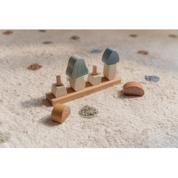 LITTLE DUTCH HOUBY DŘEVĚNÉ SKLÁDACÍ FOREST FRIENDS - MOTORICKÉ A HRY - PRO DĚTI