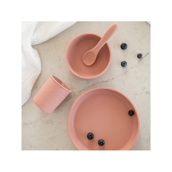 KIKKABOO MISKA PLATINUM SILICONE BLUSH - MISKY, TALÍŘKY A PODLOŽKY - KRMENÍ