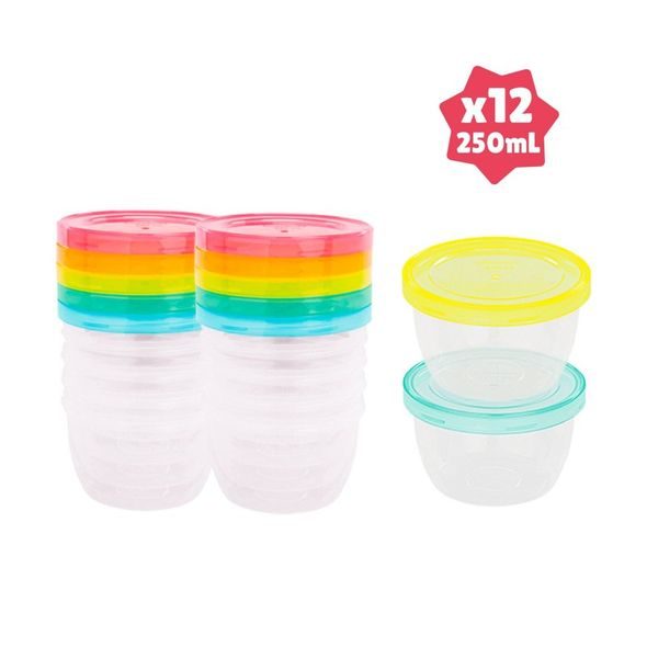 BADABULLE MISKY S VÍČKY MAXI FUN COLORS 250ML SADA 12KS - RIAD - KRMENÍ