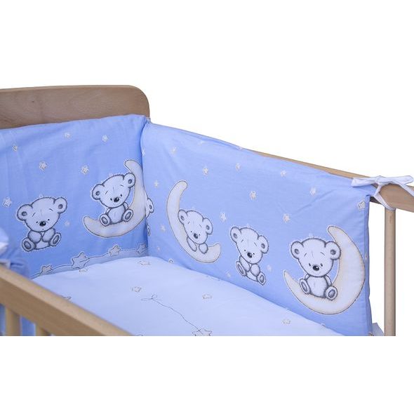 SCARLETT SOUPRAVA DO POSTÝLKY 6-DÍLNÁ TORO MODRÁ 90X120CM - POVLEČENÍ DO POSTÝLKY - SPINKÁNÍ