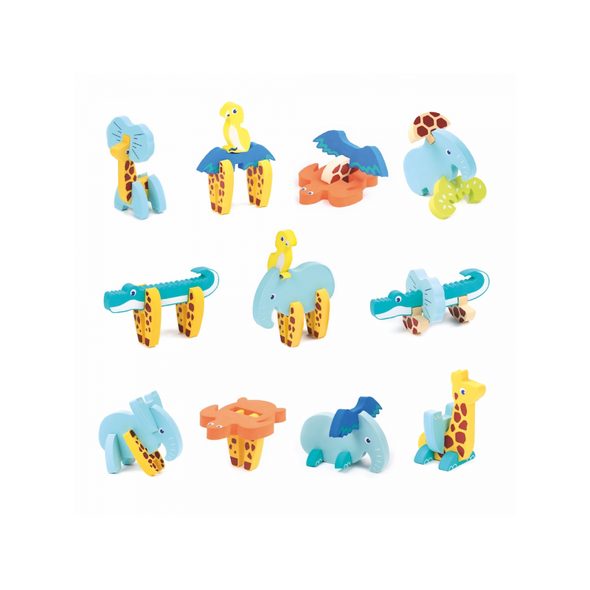 LUDI PUZZLE PĚNOVÉ 3D ZVÍŘÁTKA - VKLÁDÁNÍ TVARŮ - PRO DĚTI