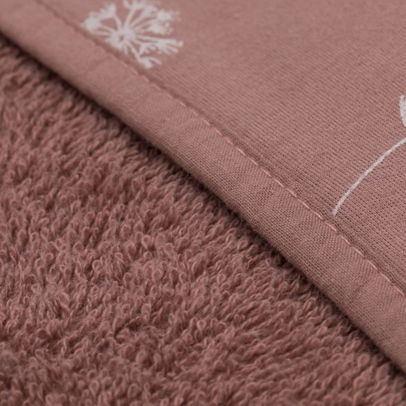 FILLIKID OSUŠKA S KAPUCÍ DANDELION PINK 75X75 CM - OSUŠKY A DĚTSKÉ ŽUPANY - KOUPÁNÍ A ZDRAVÍ