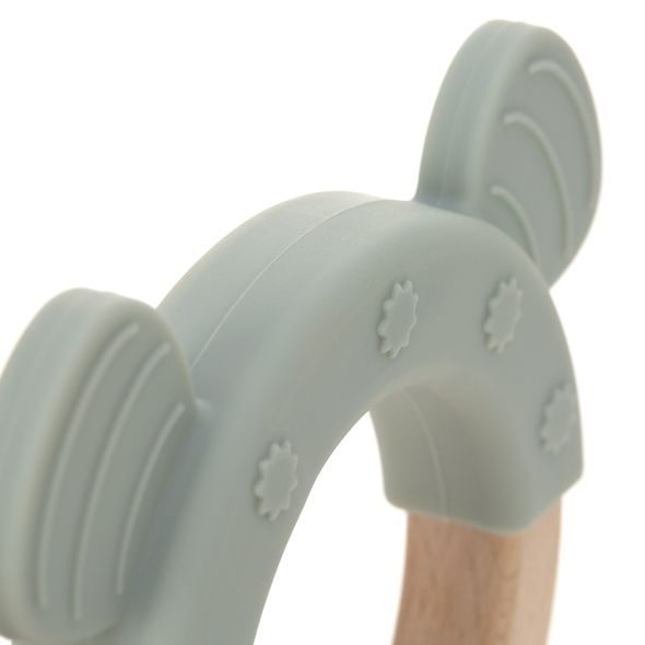 LÄSSIG TEETHER RING WOOD/SILICONE - KOUSÁTKA - PRO DĚTI