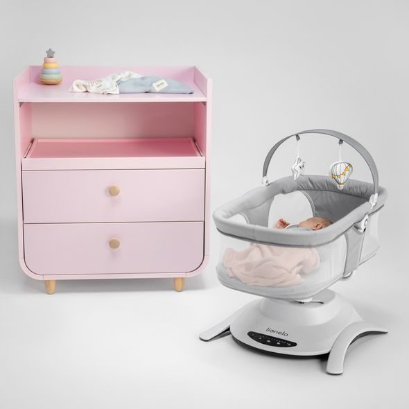 LIONELO BELLA HOUPAČKA GREY CONCRETE SET 2V1 - LEHÁTKA A HOUPADLA - SPINKÁNÍ