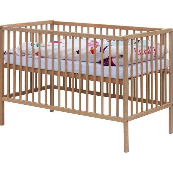 SCARLETT DĚTSKÁ POSTÝLKA S KOMPLETNÍ VÝBAVOU SCARLETT 120 X 60 CM - MOLY - DŘEVĚNÉ POSTÝLKY - SPINKÁNÍ