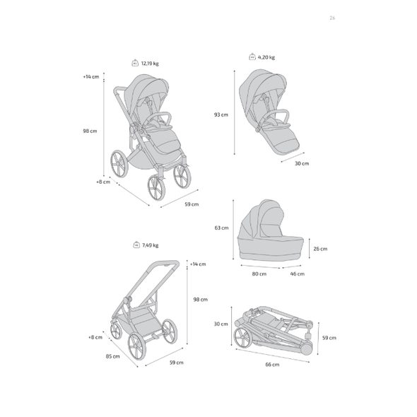 AVIONAUT SIRIUS 2 V 1 - DVOJKOMBINACE - KOČÁRKY A PŘÍSLUŠENSTVÍ