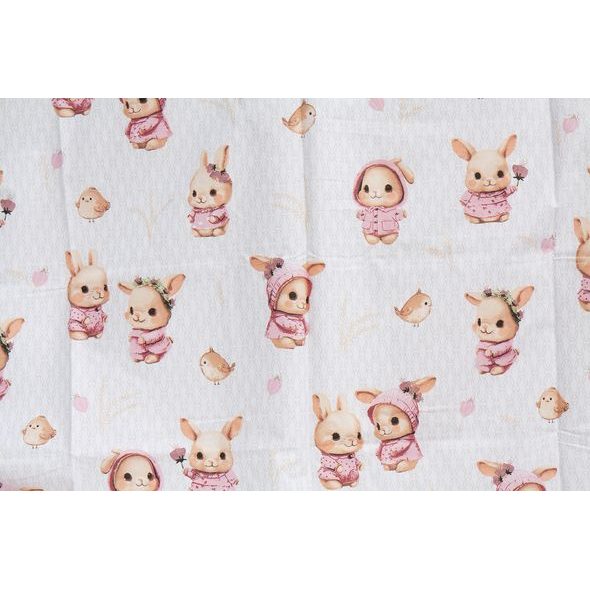 SCARLETT POVLEČENÍ DO POSTÝLKY 2DÍLNÉ 100 X 135 CM KRÁLÍČEK RŮŽOVÁ - POVLEČENÍ DO POSTÝLKY - SPINKÁNÍ