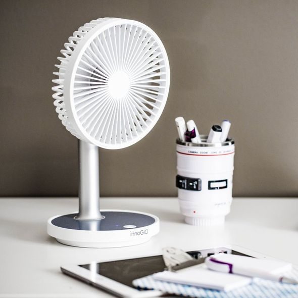 INNOGIO STOLNÍ USB VENTILÁTOR S PODSVÍCENÍM GIO AIR MIDI - ZVLHČOVAČE A ČISTIČKY VZDUCHU - SPINKÁNÍ