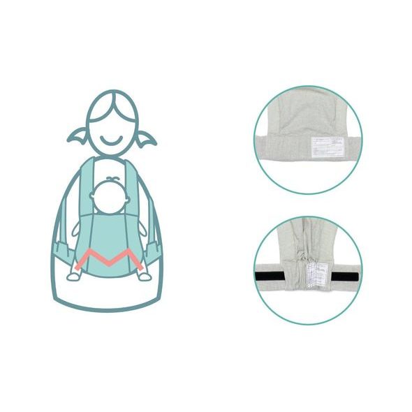 FILLIKID NOSÍTKO NATURAL LIGHT MELANGE - KLOKANKY A ŠÁTKY - NOŠENÍ & SPORT