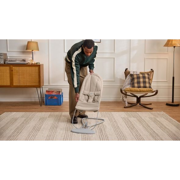 BABYBJÖRN LEHÁTKO BEGIN SAND GREY WOVEN - LEHÁTKA A HOUPADLA - SPINKÁNÍ